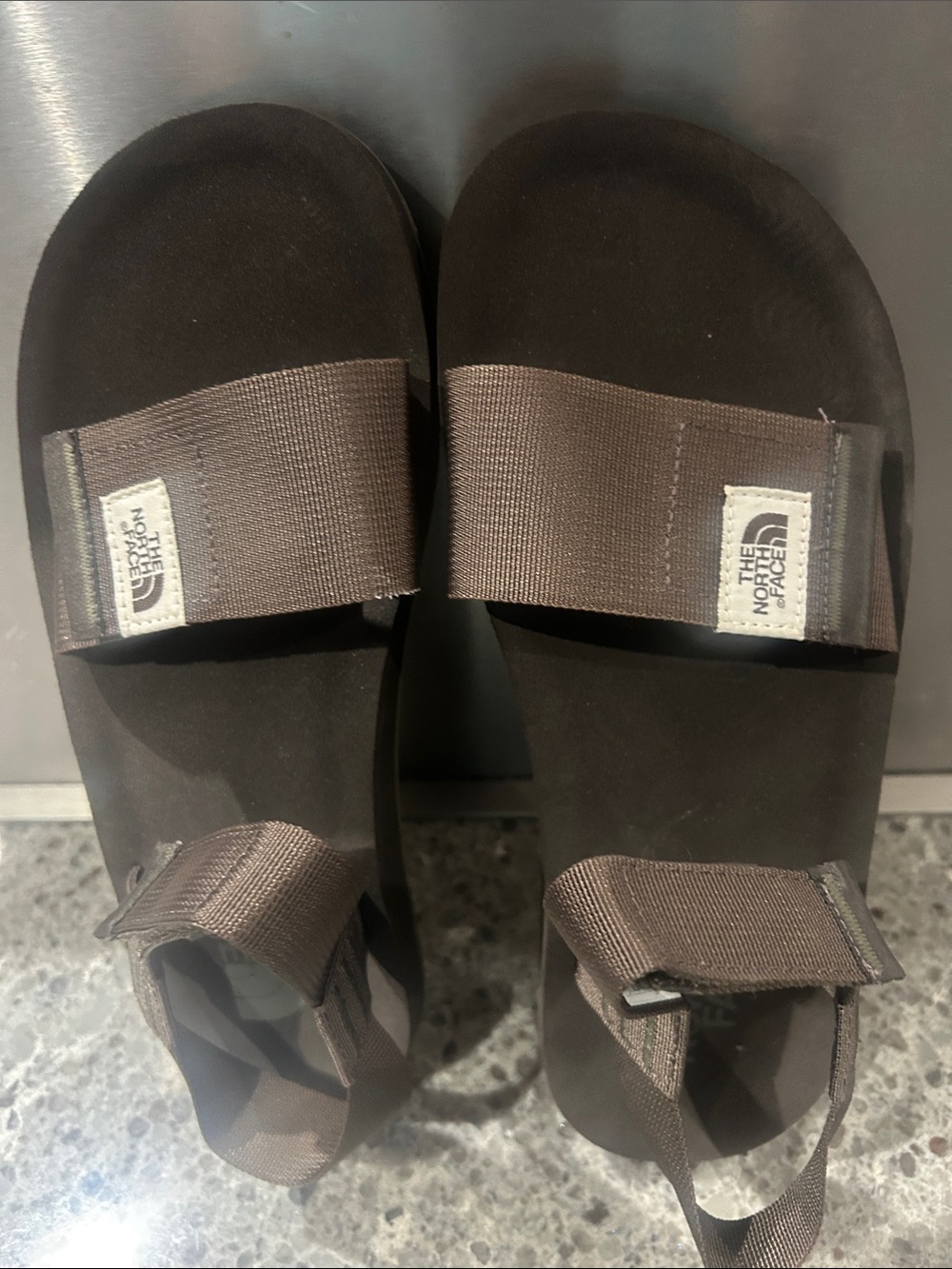 The North Face Dark Brown Strappy Slide Sandals - Picture 5 of 5
